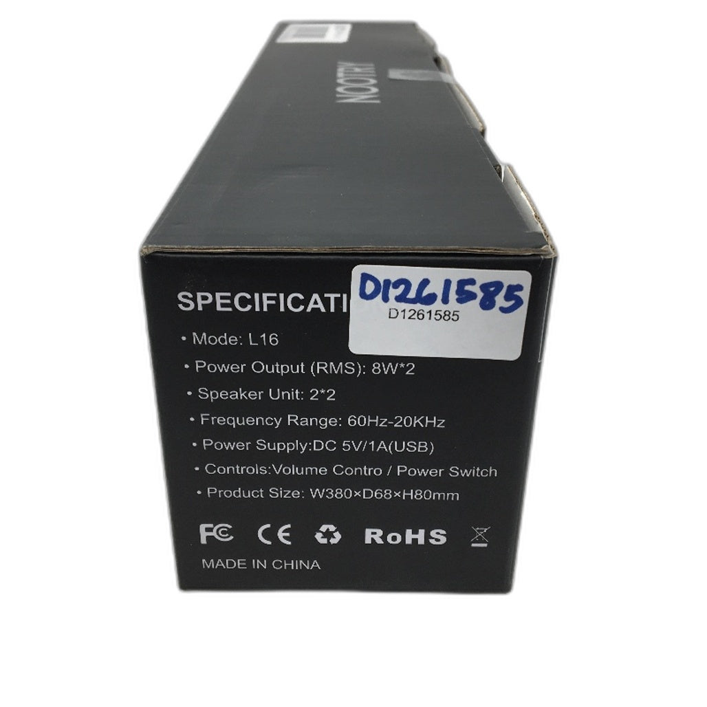 NOOTRY L16 16W Dual HiFi Stereo Dynamic RGB Desktop PC Speaker NEW