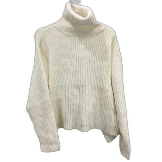 Alice in the Eve Amina Tie Back Boxy Cream Knit Jumper Ladies Size Medium NEW