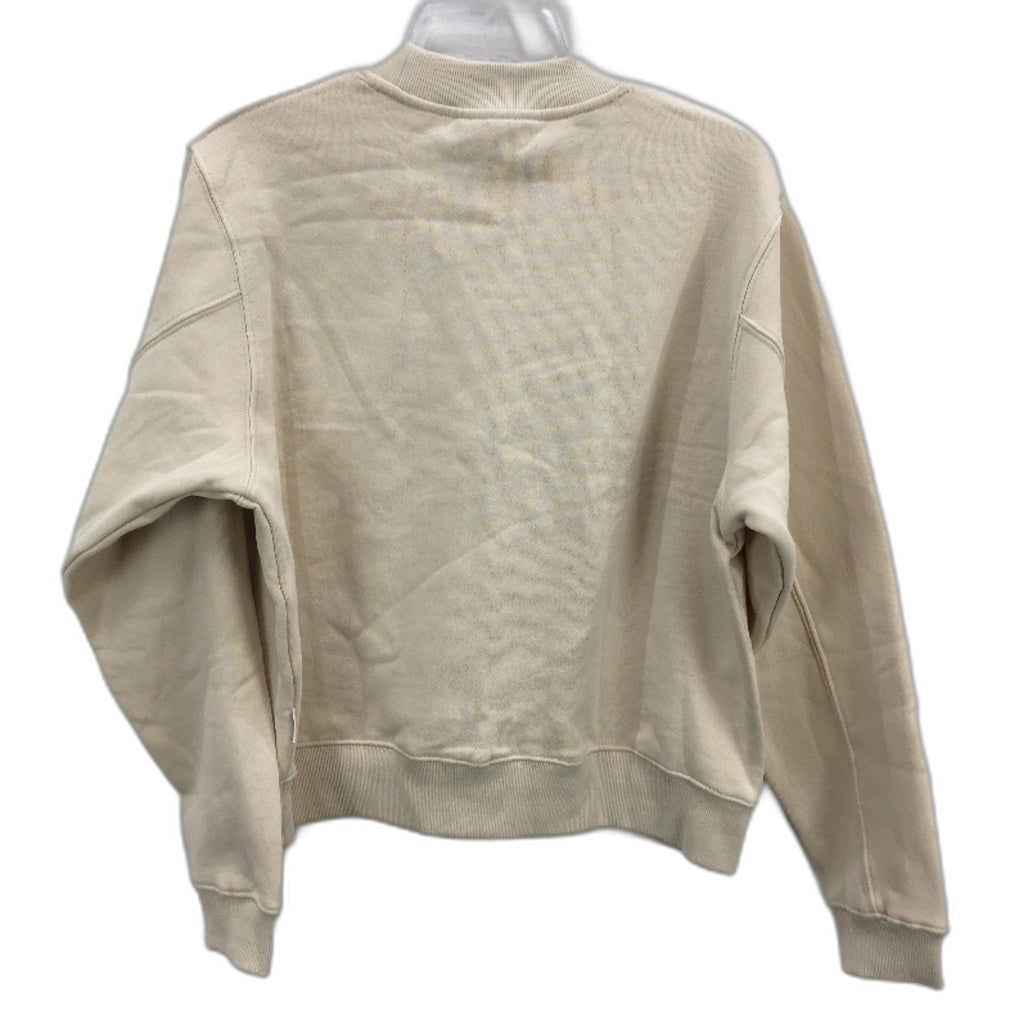 Subtitled State Fleece Crew Neck Loose Fit Oat Beige Jumper Ladies Size XS NEW