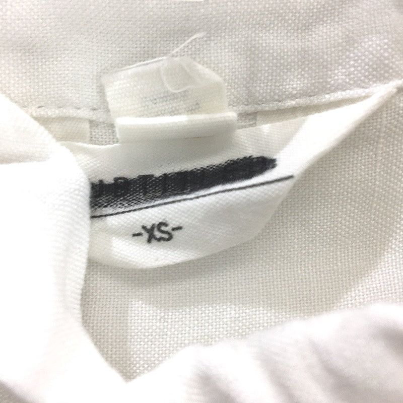 Subtitled Button Up Linen Viscose Blend White Blouse Ladies Size XS NEW