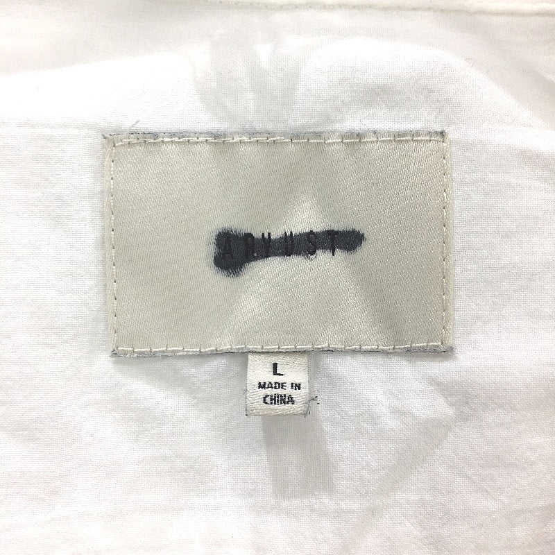 Arvust Heggie Short Sleeve Off White Relaxed Resort Shirt Mens Size Large NEW