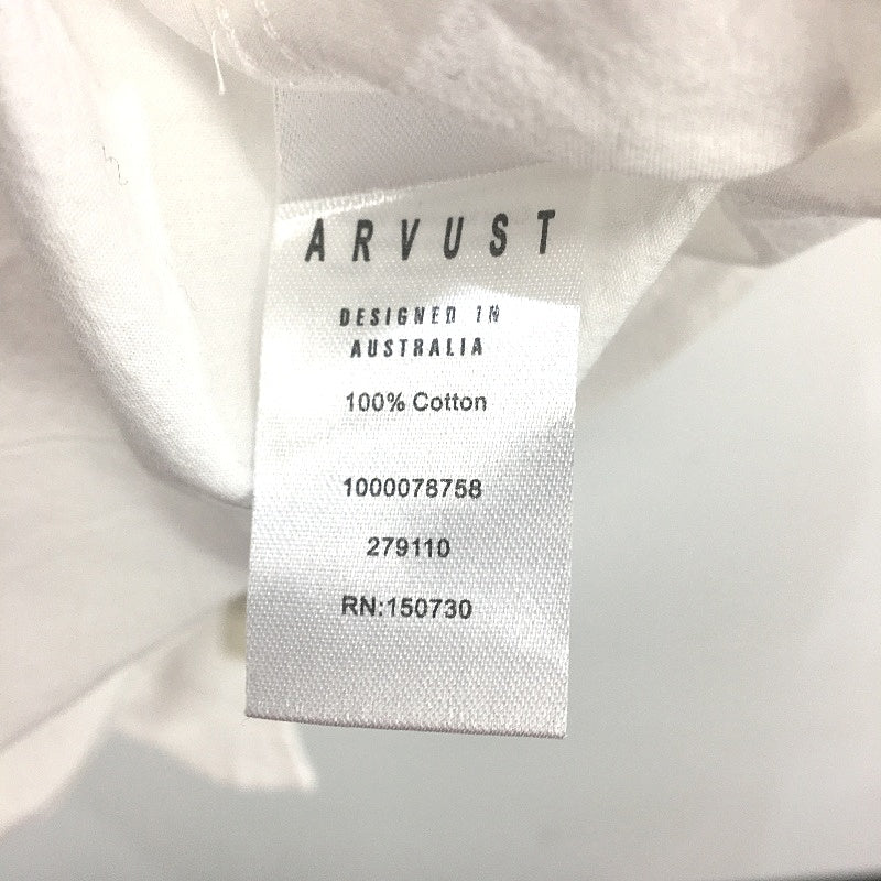 Arvust Heggie Short Sleeve Off White Relaxed Resort Shirt Mens Size Large NEW