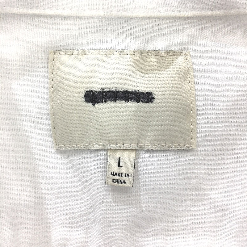 Arvust Grover Long Sleeve Linen Blend White Len Shirt Mens Size Large NEW