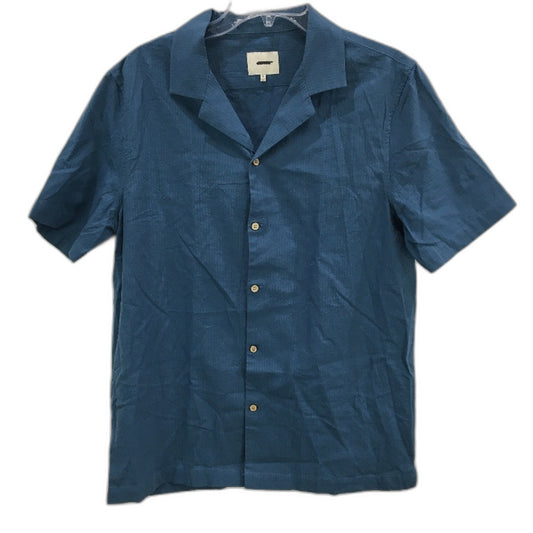 Arvust Short Sleeve Semi Opaque Stripe Blue Resort Shirt Mens Size Small NEW