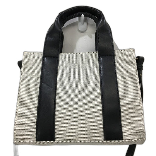 Target Sample White With Black Faux Leather Mini Tote With Shoulder Strap NEW