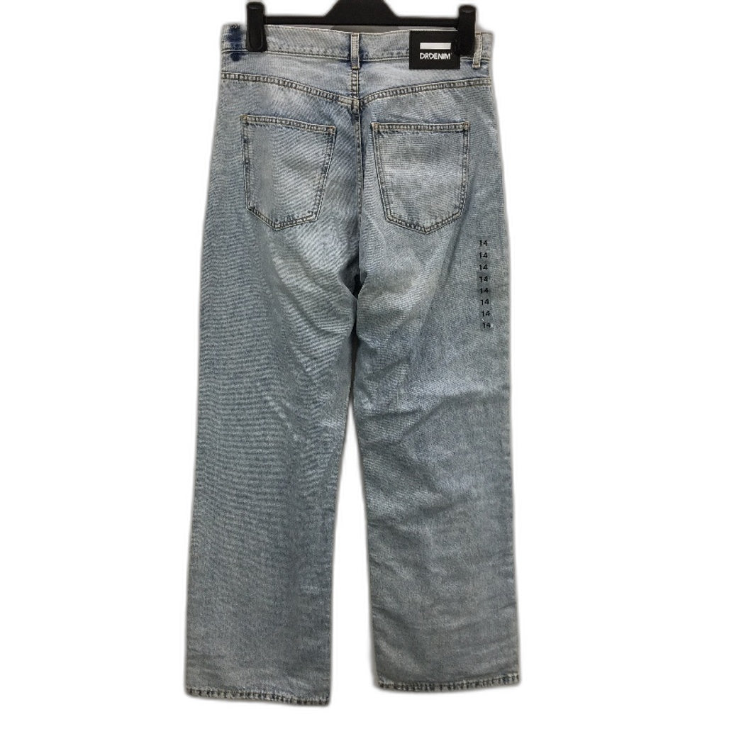 Dr Denim Ech Bleach Sky Blue Denim Straight High Jeans Ladies Size 14 32/32 NEW
