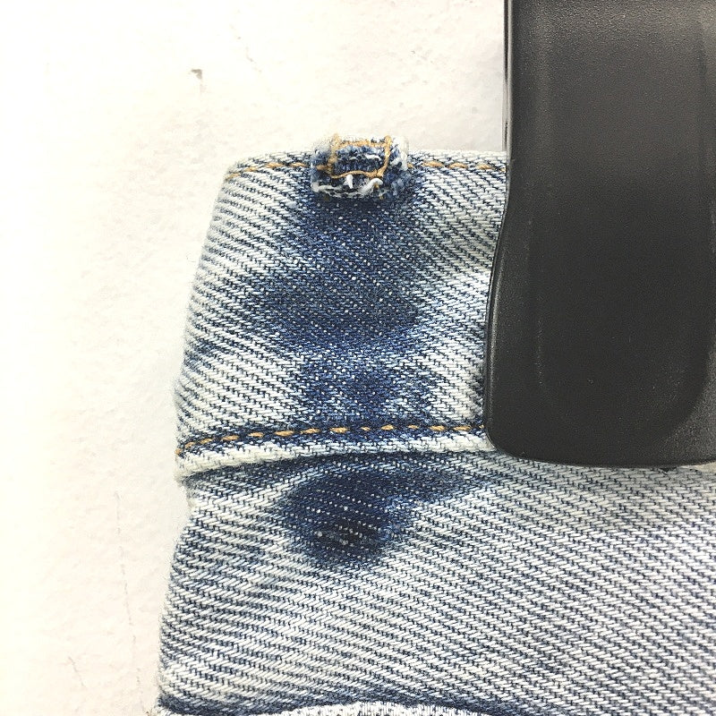 Dr Denim Ech Bleach Sky Blue Denim Straight High Jeans Ladies Size 14 32/32 NEW