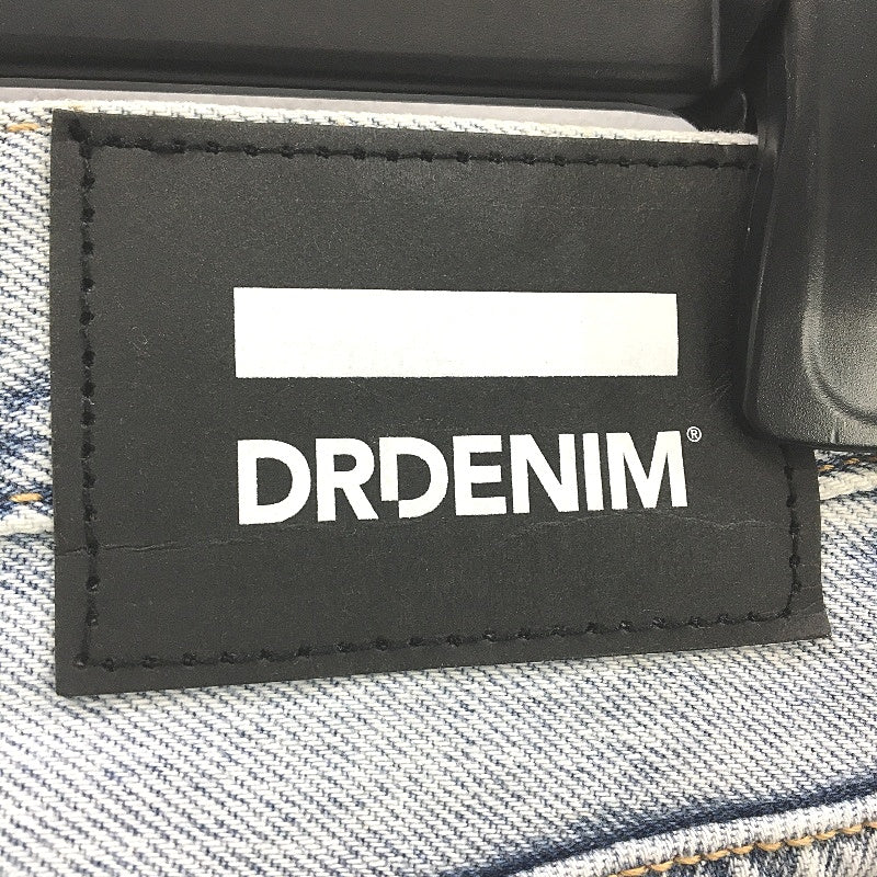 Dr Denim Ech Bleach Sky Blue Denim Straight High Jeans Ladies Size 14 32/32 NEW