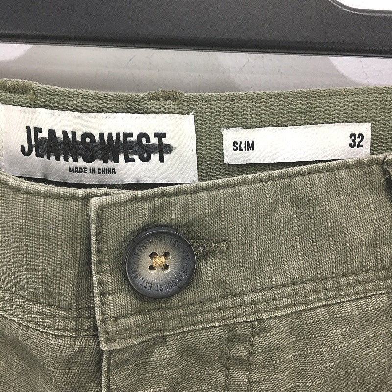 Jeanswest Army Green Lightweight Andy Slim Cargo Pants Mens Size 32 NEW