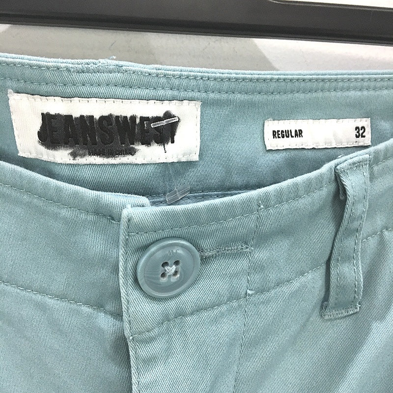 Jeanswest Teal Blue Regular Fit Soft Touch Chino Shorts Mens Size 32 NEW