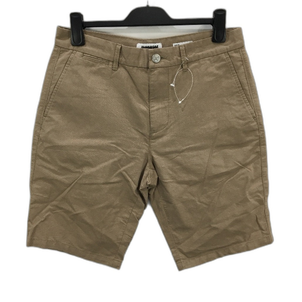 Jeanswest Tan Brown Micro Stripe Classic Fit Chino Style Shorts Mens Sze 32 NEW