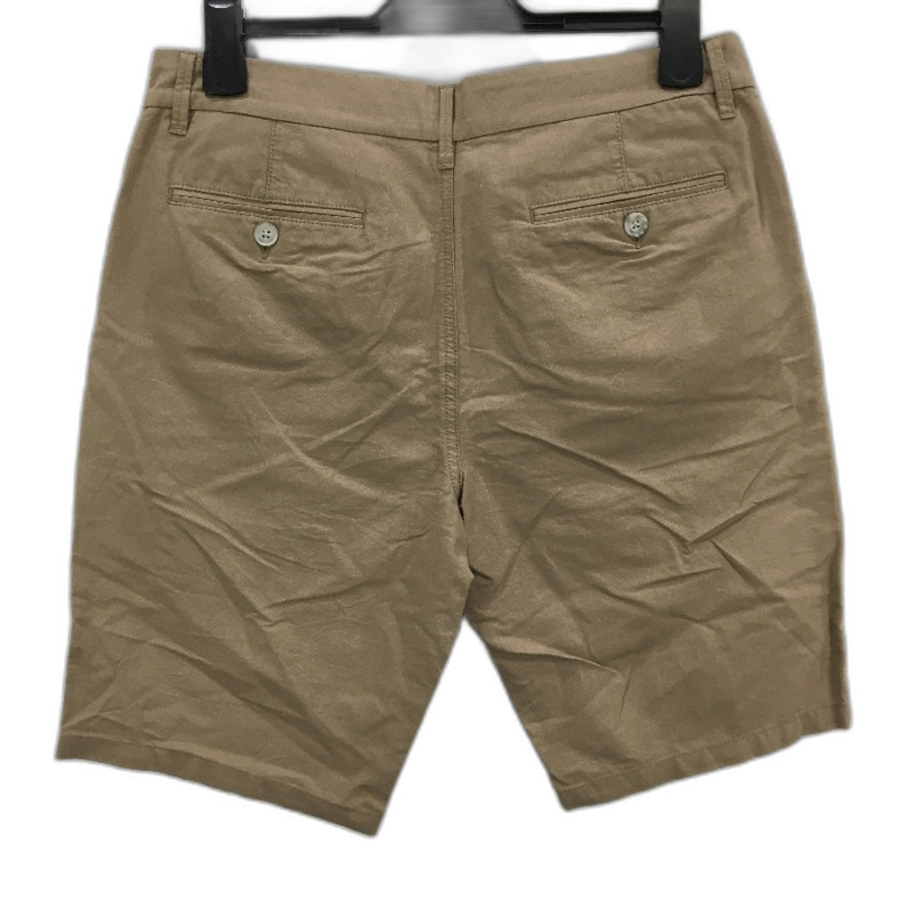 Jeanswest Tan Brown Micro Stripe Classic Fit Chino Style Shorts Mens Sze 32 NEW