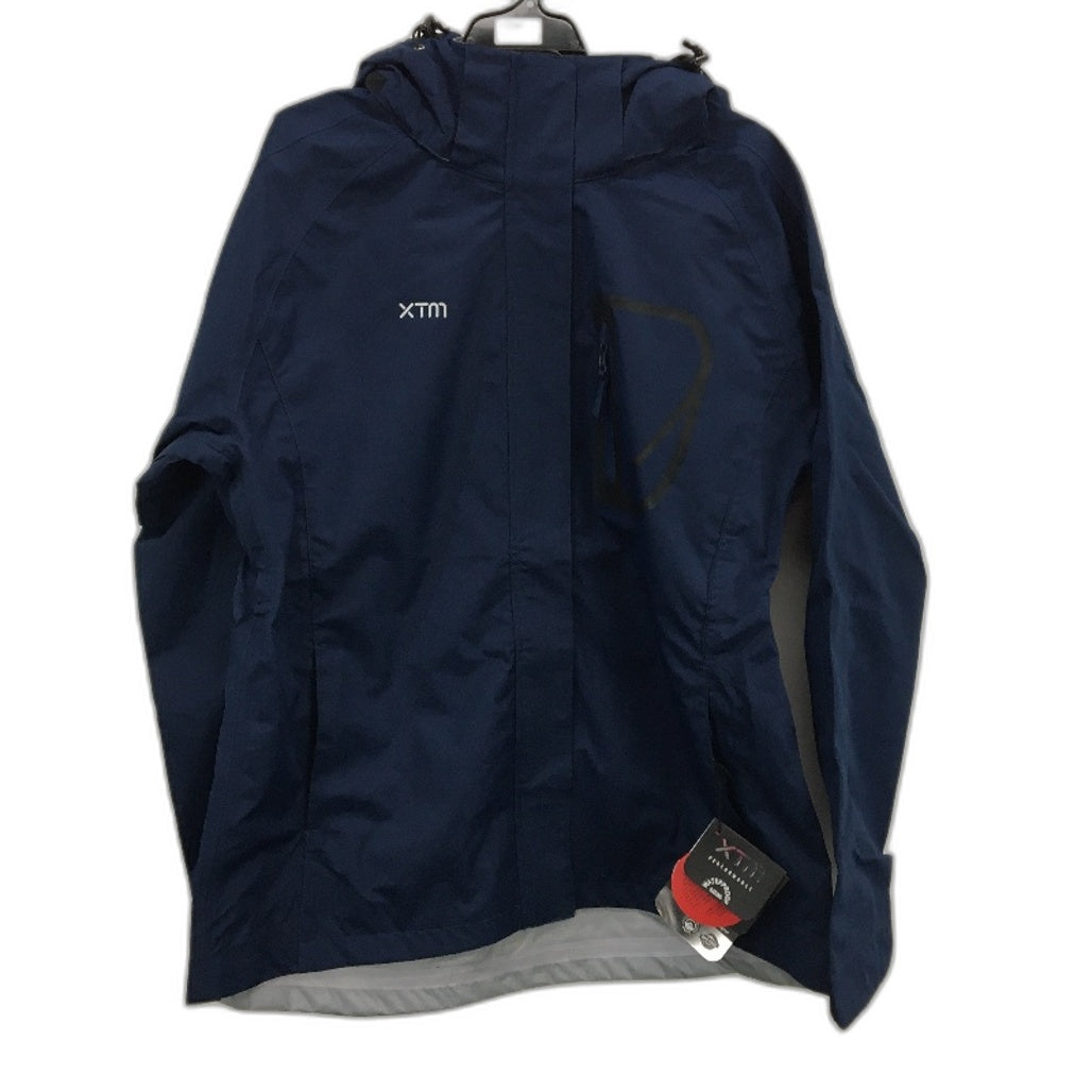 XTM Navy Kimberley Seam Sealed Waterproof Hooded Rain Jacket Ladies Size 18 NEW