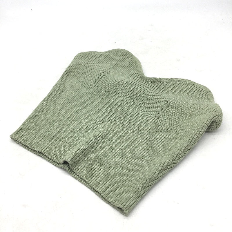 Subtitled Kirby Rib Knit Green Tube Top and Skirt Set Ladies Size Medium NEW