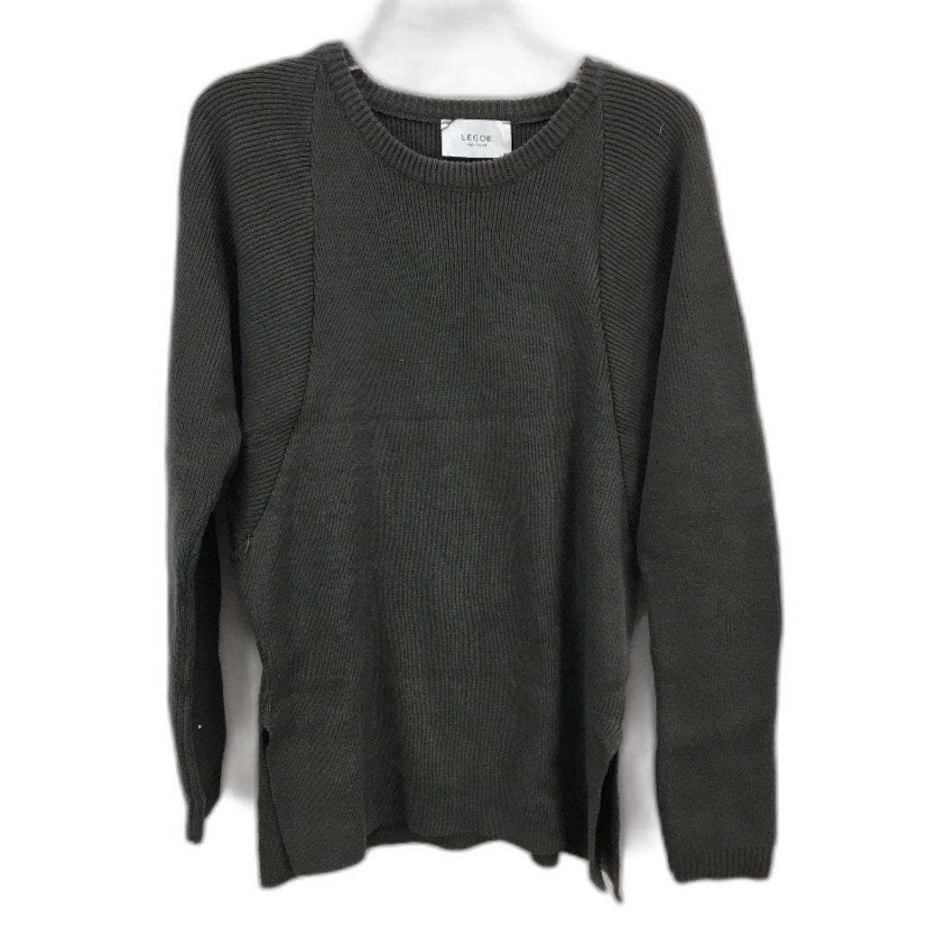 Legoe Heritage Maternity Cosy Ribbed Charcoal Knit Sweater Ladies Size XS