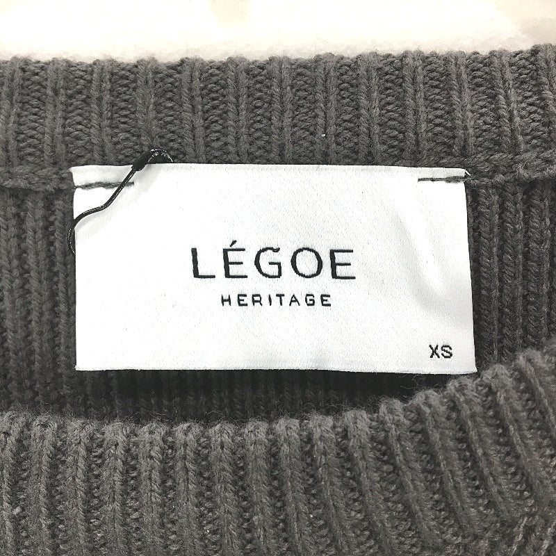 Legoe Heritage Maternity Cosy Ribbed Charcoal Knit Sweater Ladies Size XS