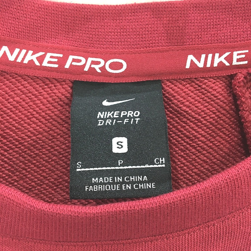 Nike Pro Dri-Fit Get Fit Cherry Red Longsleeve Training Shirts Ladies Size Small