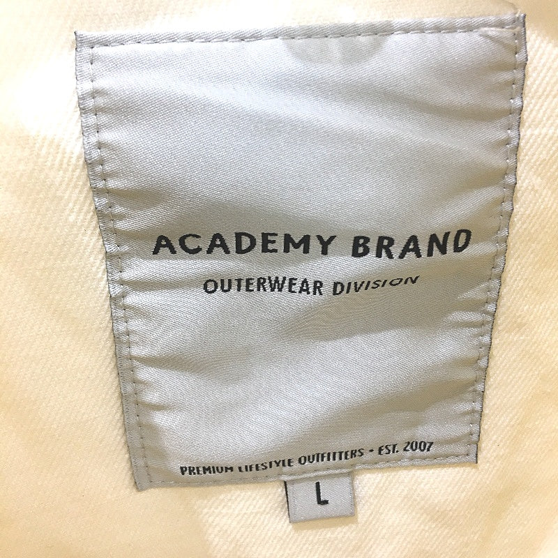 Academy Brand Florida Off White Linen Blend Over Shirt Jacket Mens Size Large