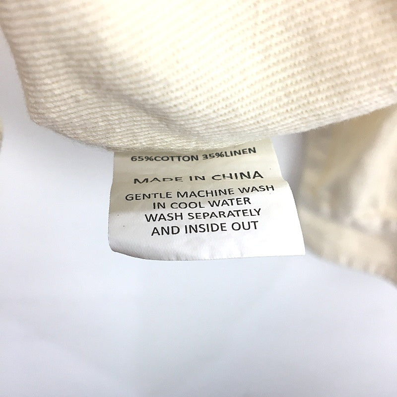 Academy Brand Florida Off White Linen Blend Over Shirt Jacket Mens Size Large