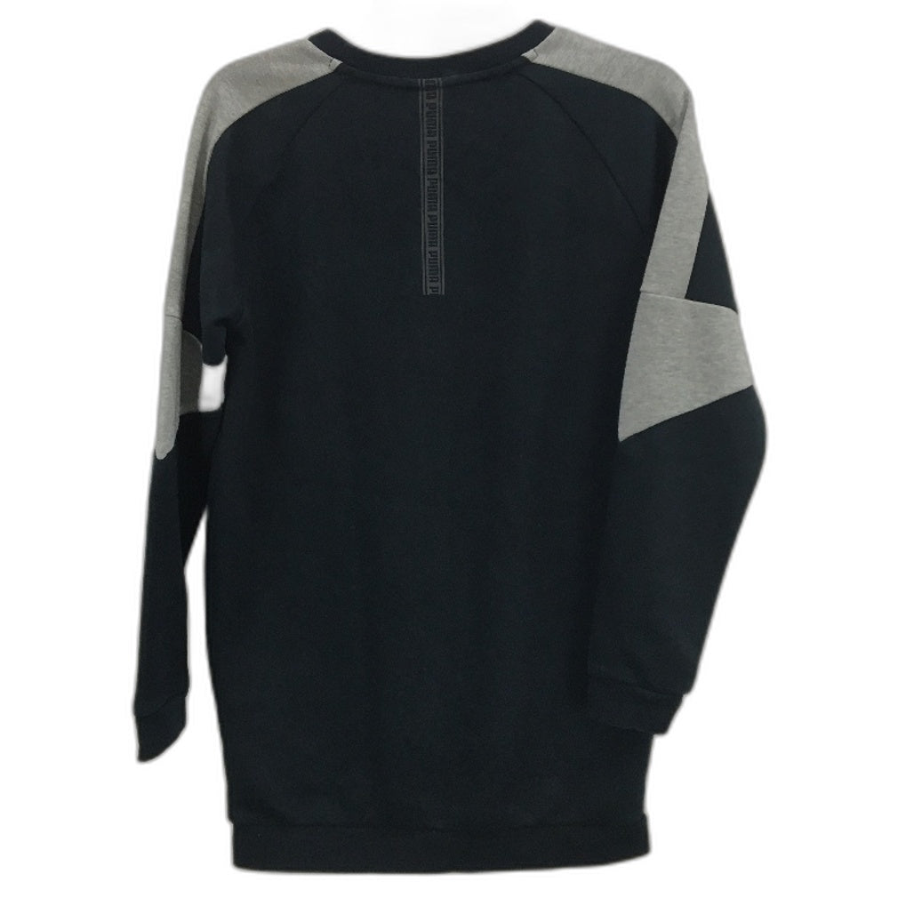 Puma Evolution Navy Grey Marle Crew Neck Sweater Dress Ladies Size Small