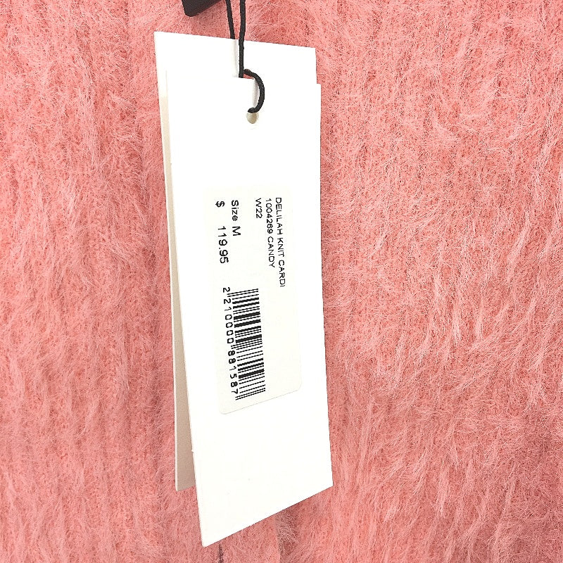 Sheike Delilah Knit Fluffy Soft Candy Pink Cardigan Ladies Size Medium NEW