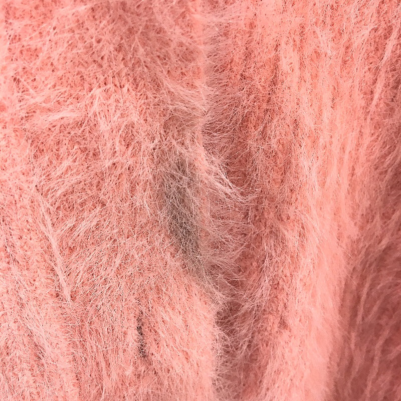 Sheike Delilah Knit Fluffy Soft Candy Pink Cardigan Ladies Size Medium NEW