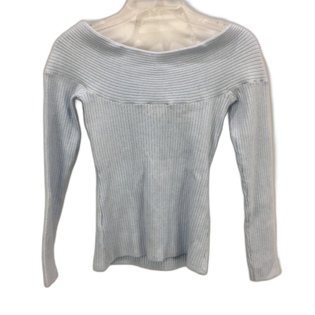 Tokito Petites Off Shoulder Wrap Knit Top in Baby Blue Ladies Size Small NEW