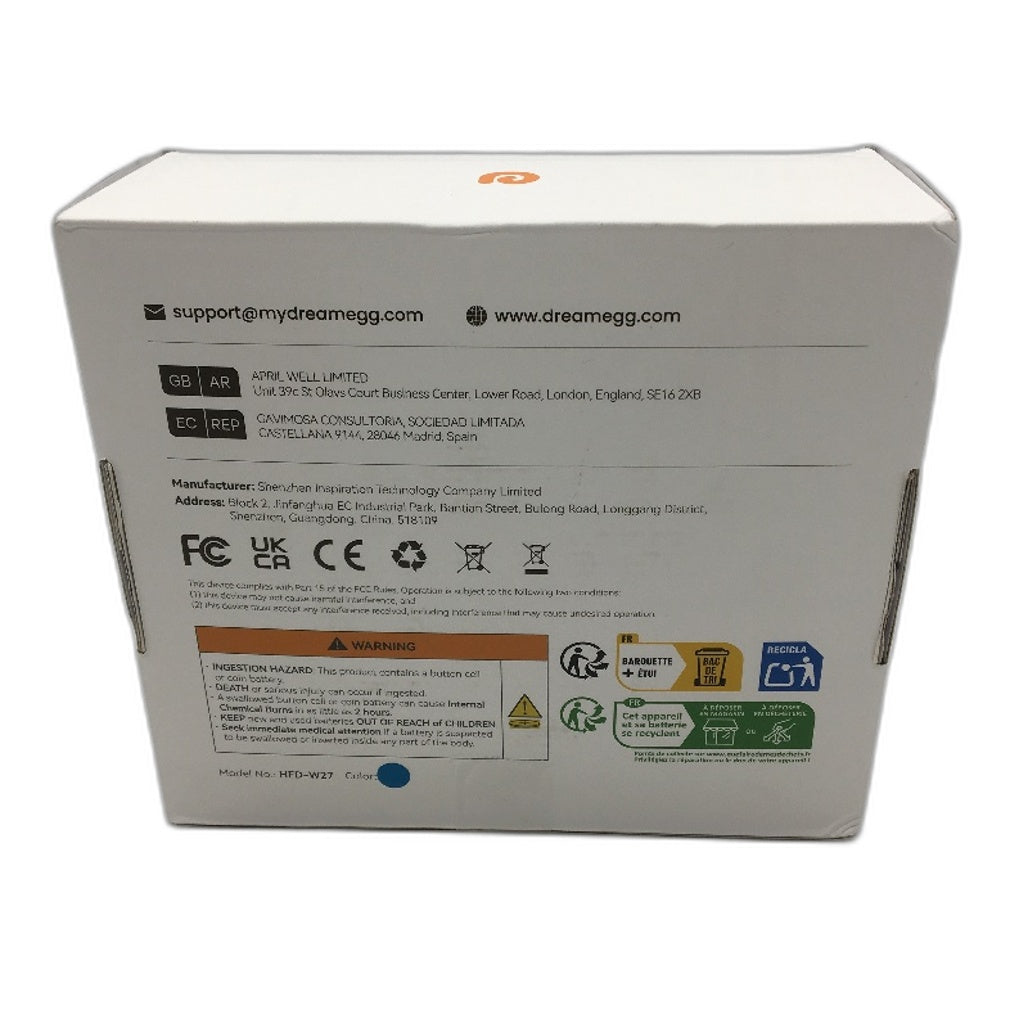 Dreamegg Classic D1 Plus 29 Ambient Sound Machine Alarm Clock in Blue NEW