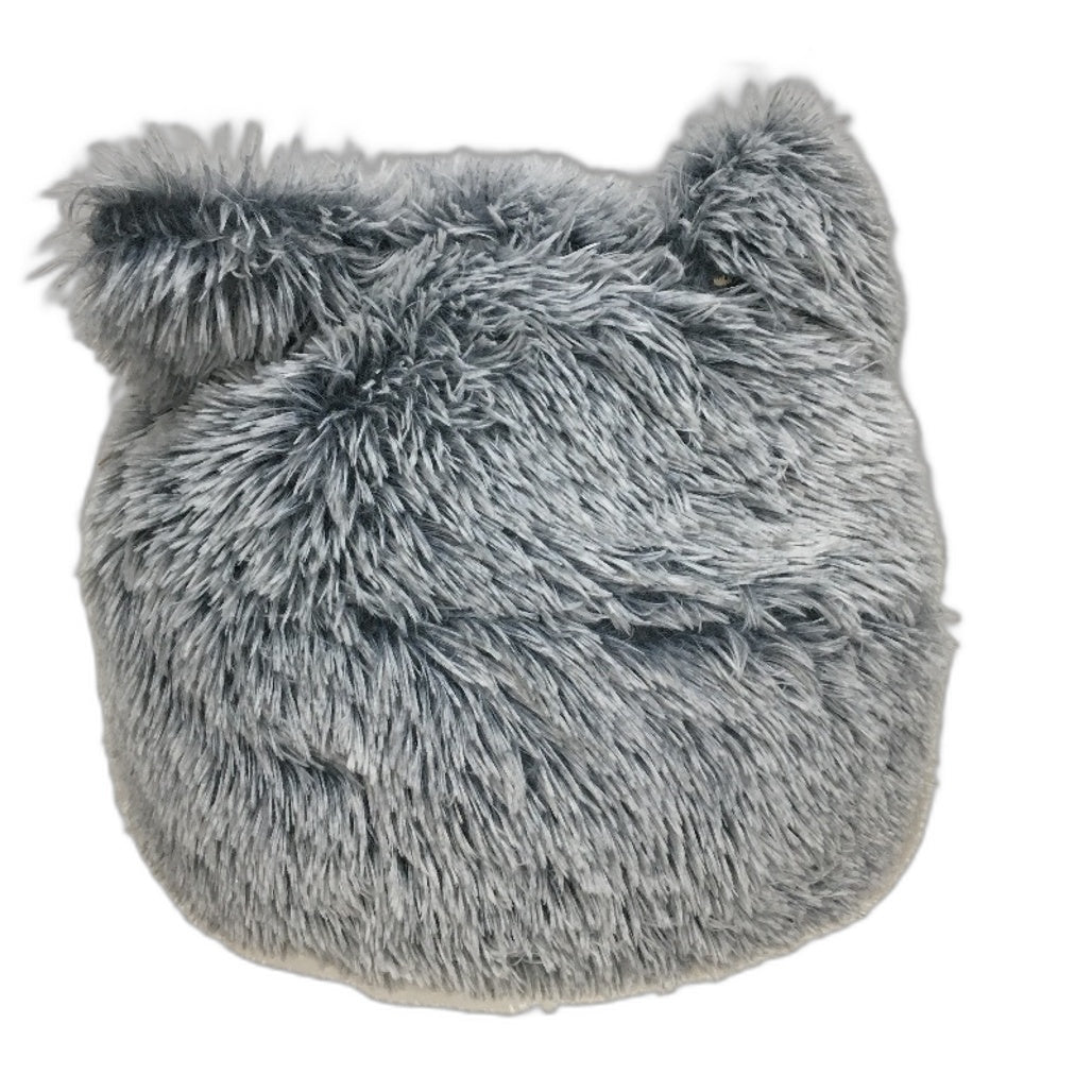 2 Pack Soft & Fluffy Grey Calming Ped Beds For Small Animals Cats & Dogs NEW