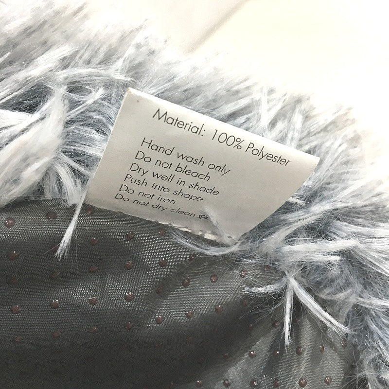 2 Pack Soft & Fluffy Grey Calming Ped Beds For Small Animals Cats & Dogs NEW