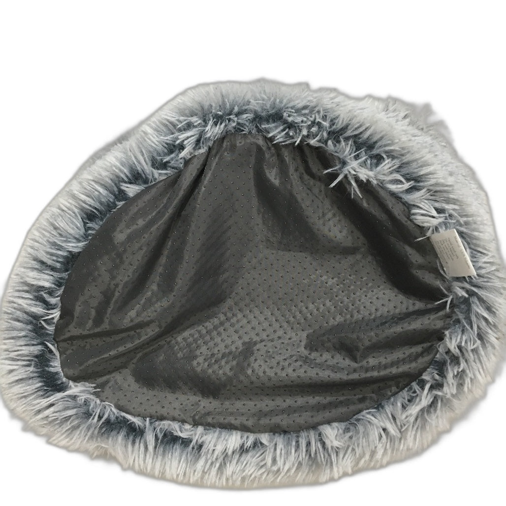 2 Pack Soft & Fluffy Grey Calming Ped Beds For Small Animals Cats & Dogs NEW