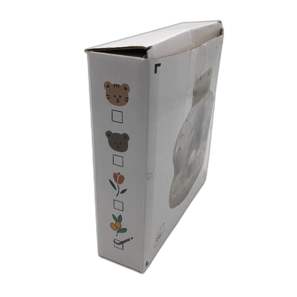 Inflatable White & Floral Print Baby Support Chair With Built In Air Pump NEW