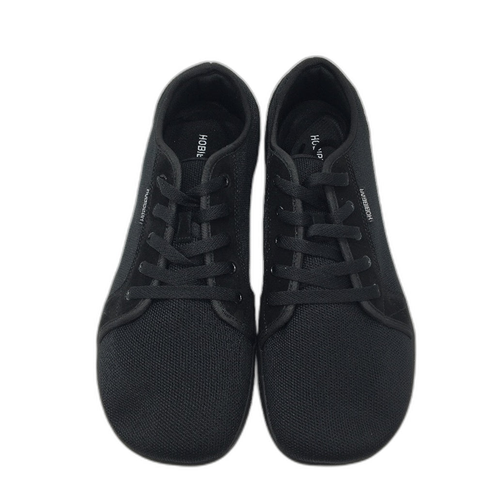 Hobibear Minimalist Barefoot Black Cloth Zero Drop Shoes Mens WIDE EU 47 NEW