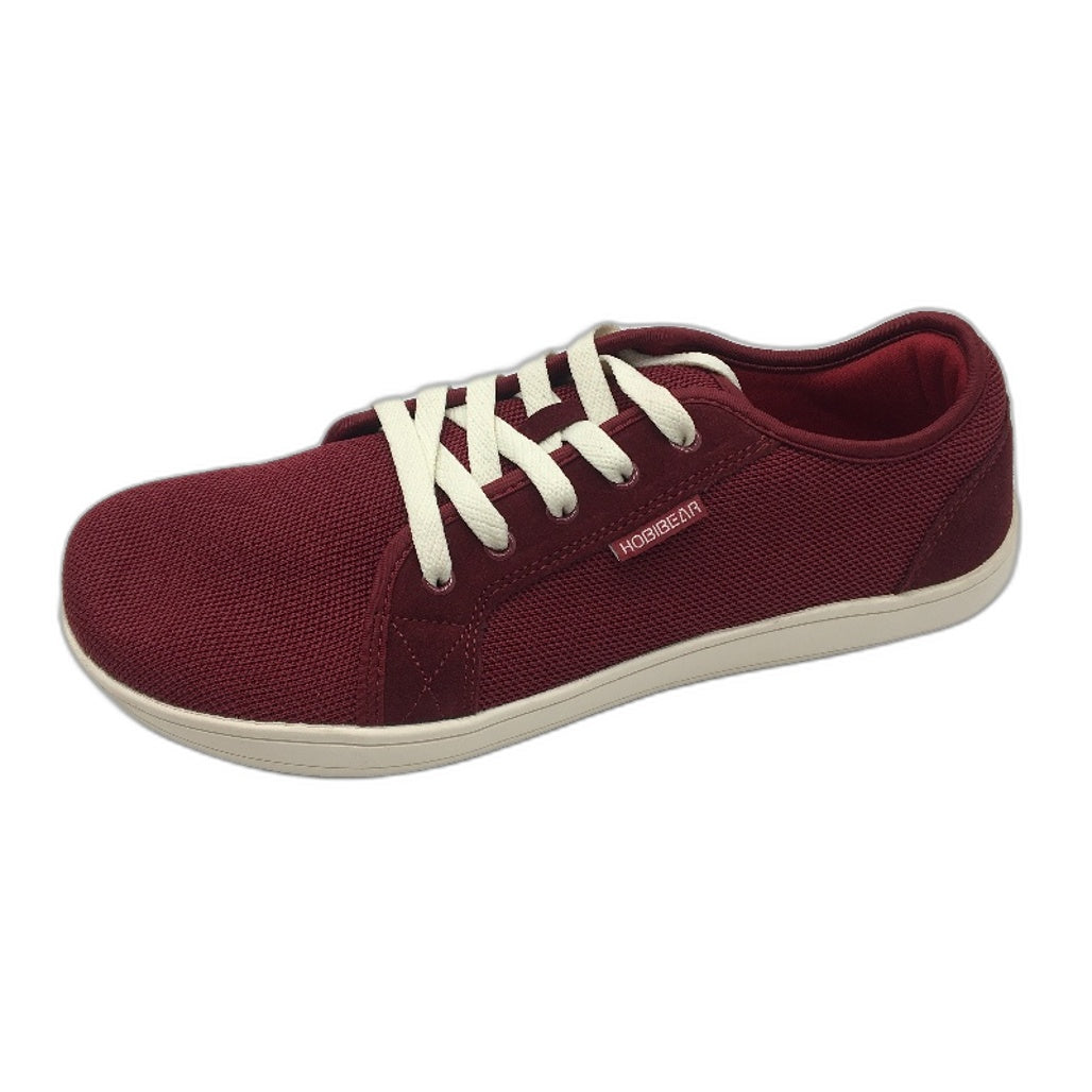 Hobibear Minimalist Barefoot Red Mesh Cloth Zero Drop Shoes Mens WIDE EU 44 NEW