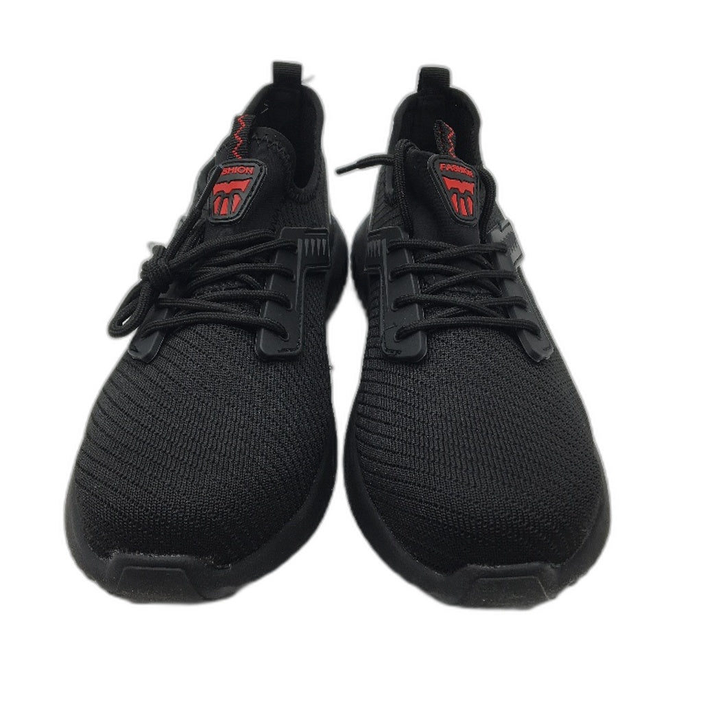 Usor Safety Sneaker Style Black Lace Up Work Steel Toe Shoes Unisex Sz EU 41 NEW