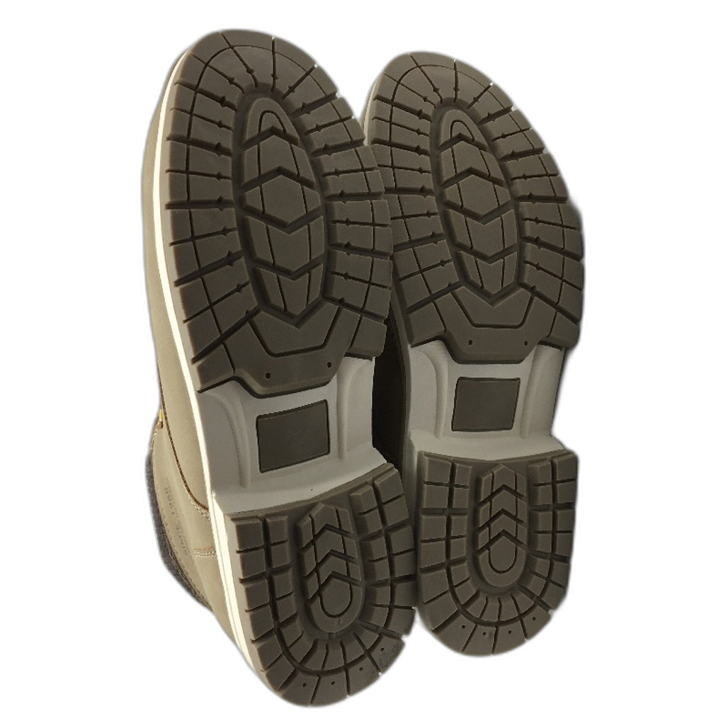 Qichen Khaki Tan Faux Fur Lined Lace Up Outdoor Boots Ladies Size EU 41 NEW