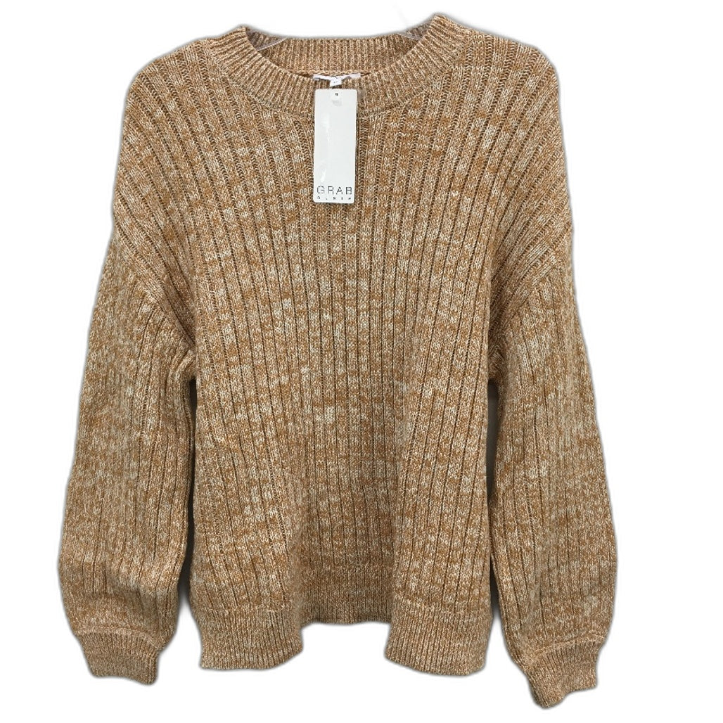 Grab Denim Organic Biscuit Ivory Twist Yarn Crew Neck Jumper Ladies Size XS NEW