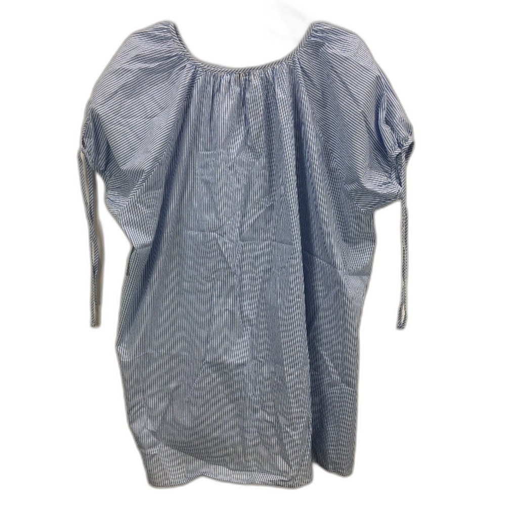 Chloe & Lola Oversized Tie Front Vertical Stripe Pyjama Top Ladies Sz Small NEW