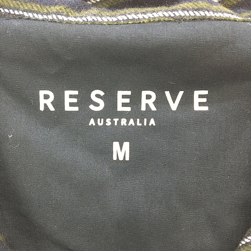 Reserve Navy Green Stripe Flannelette Pyjama Top Men Size Medium NEW