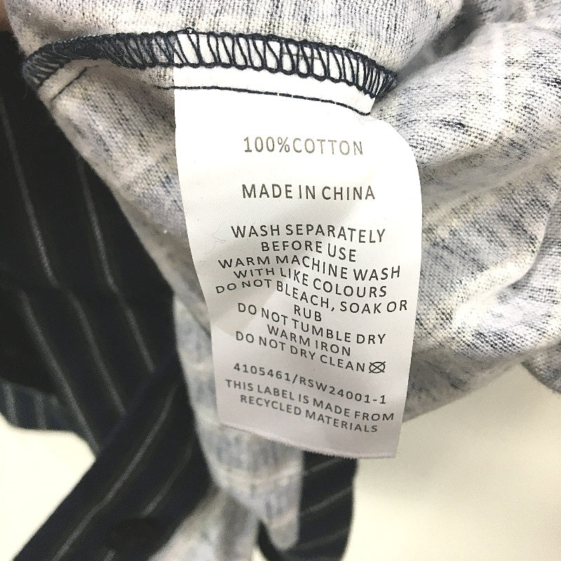 Reserve Navy Green Stripe Flannelette Pyjama Top Men Size Medium NEW