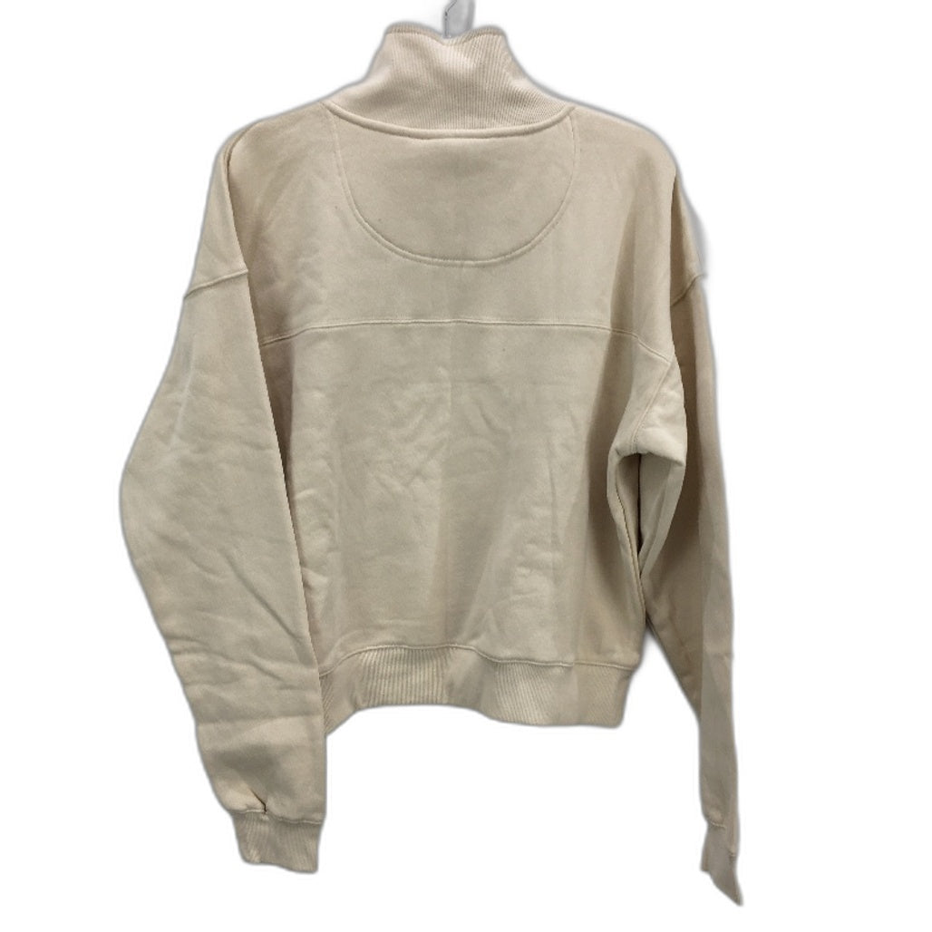 Subtitled Off White State Panelled Zip Front Fleeceboat Jumper Ladies Size M NEW