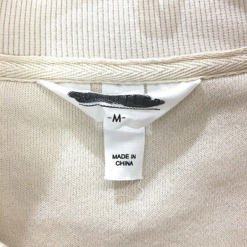 Subtitled Off White State Panelled Zip Front Fleeceboat Jumper Ladies Size M NEW