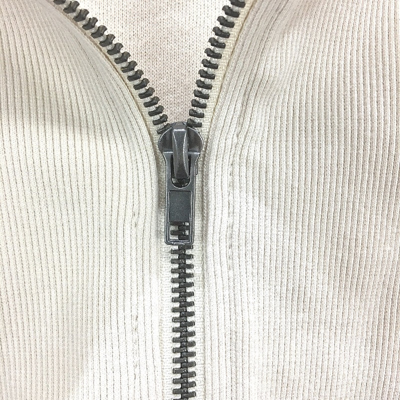 Subtitled Off White State Panelled Zip Front Fleeceboat Jumper Ladies Size M NEW