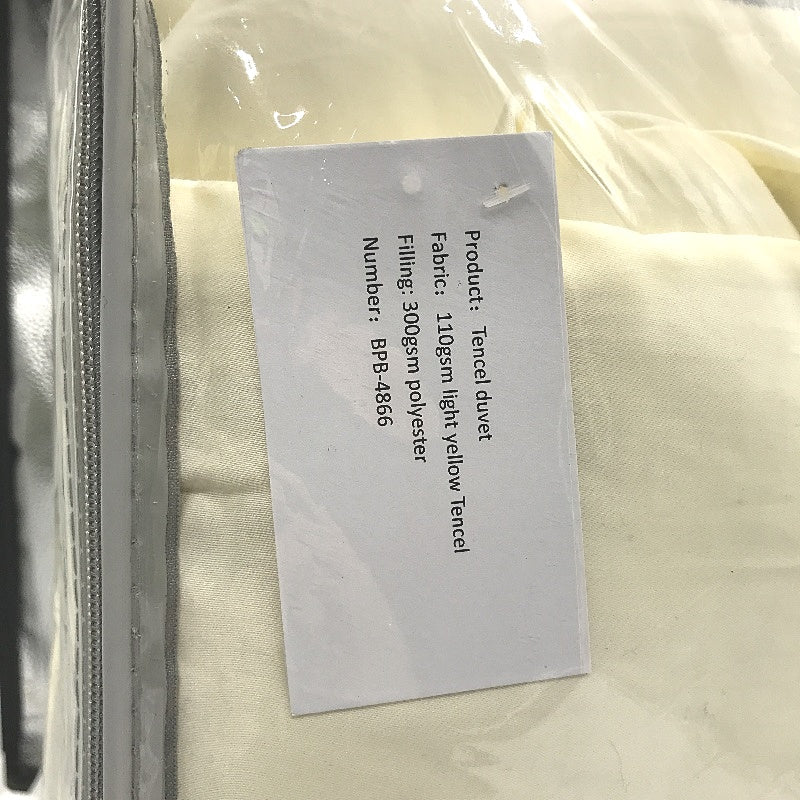BP Bedding 110GSM Light Yellow Tencel Duvet Comforter