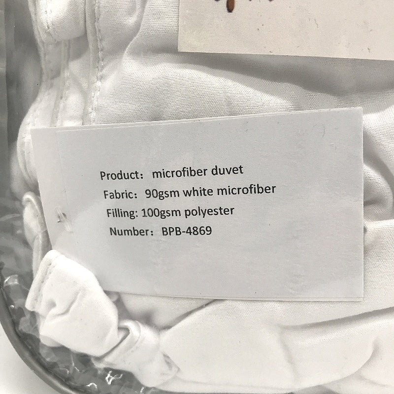 BP Bedding White Microfiber Comforter Duvet Breathable Soft Bedding