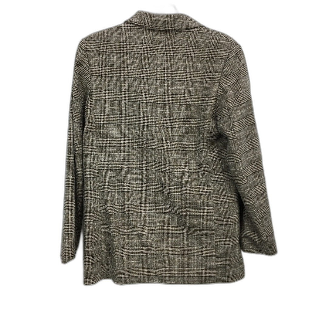 H&M Houndstooth Black & Grey Single Breasted Textured Blazer Jacket Mens Size XS