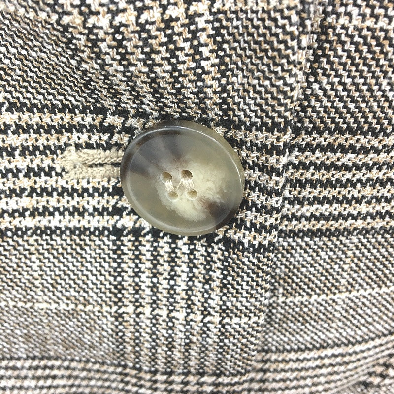 H&M Houndstooth Black & Grey Single Breasted Textured Blazer Jacket Mens Size XS