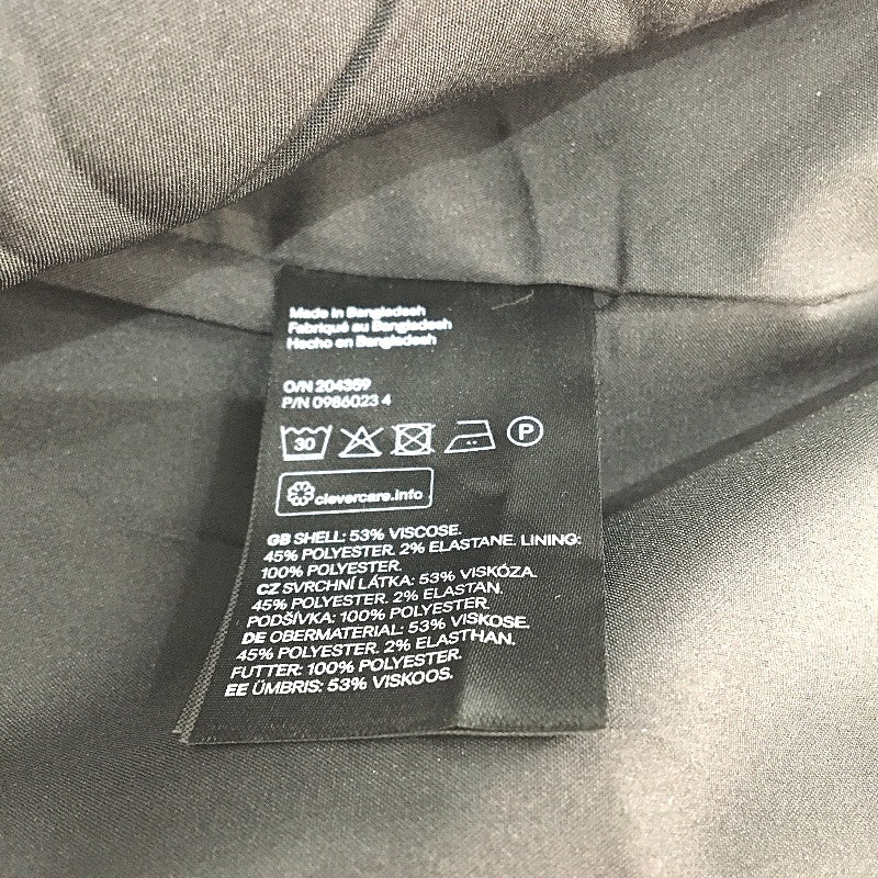 H&M Houndstooth Black & Grey Single Breasted Textured Blazer Jacket Mens Size XS