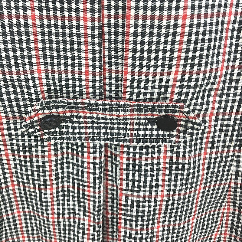 Ben Sherman Black, White & Red Checkered Double Breasted Casual Blazer Mens Sz L