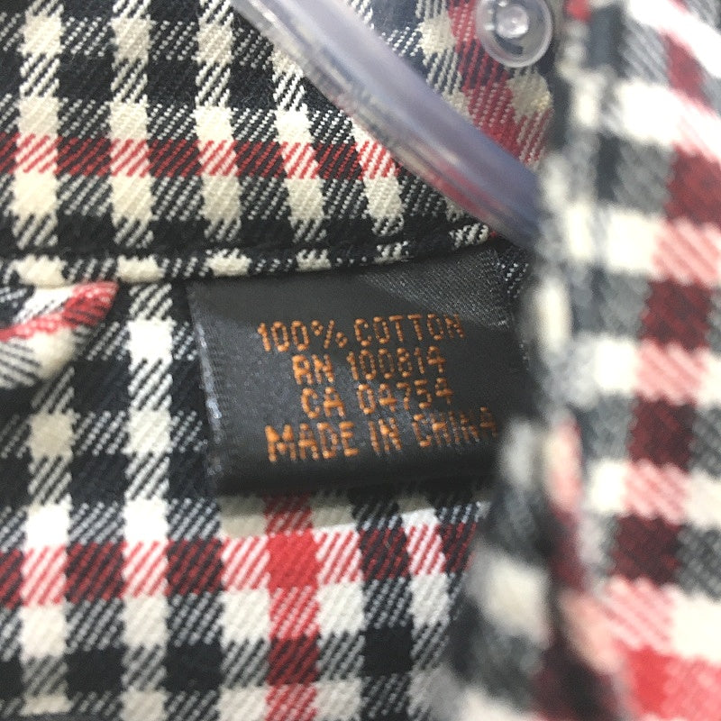 Ben Sherman Black, White & Red Checkered Double Breasted Casual Blazer Mens Sz L